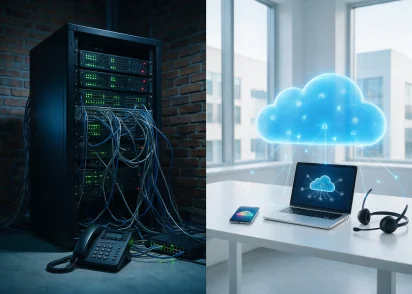 Cloud PBX vs on-premise PBX system comparison for business communication