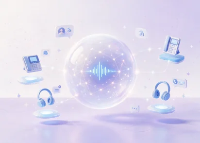 AI voice agent powered by artificial intelligence for business call automation.