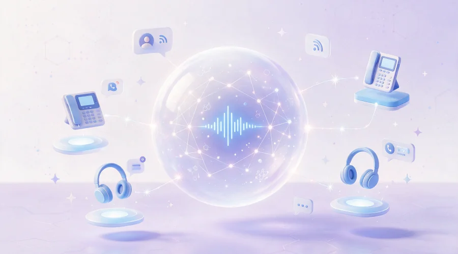 AI voice agent powered by artificial intelligence for business call automation.
